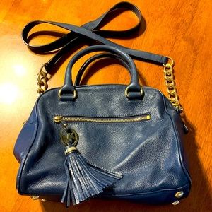 Michael Kors navy blue handbag